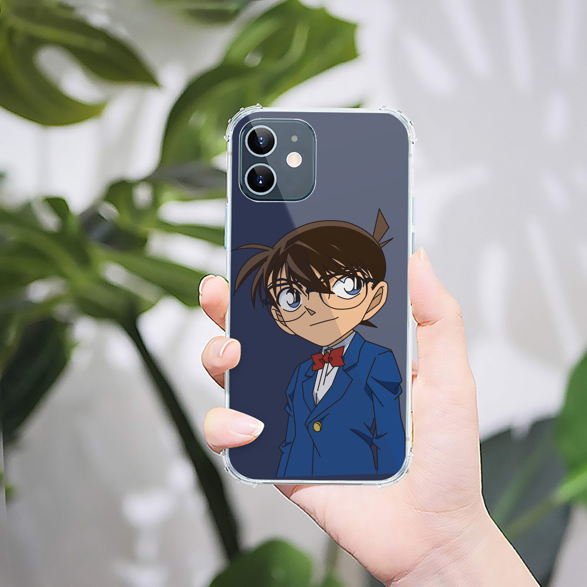（画像用） 名探偵コナン 江戸川 コナン Detective Conan Conan Edogawa 【iPhone 12シリーズ対応】透明スマホケース（クリアソフトケース）